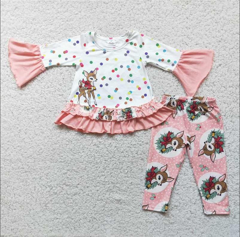 6 A1-19 dress top with  pants girl  outfits