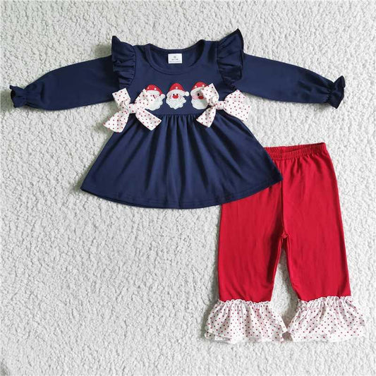 COTTON TOP WITH embriobery christmas outfits