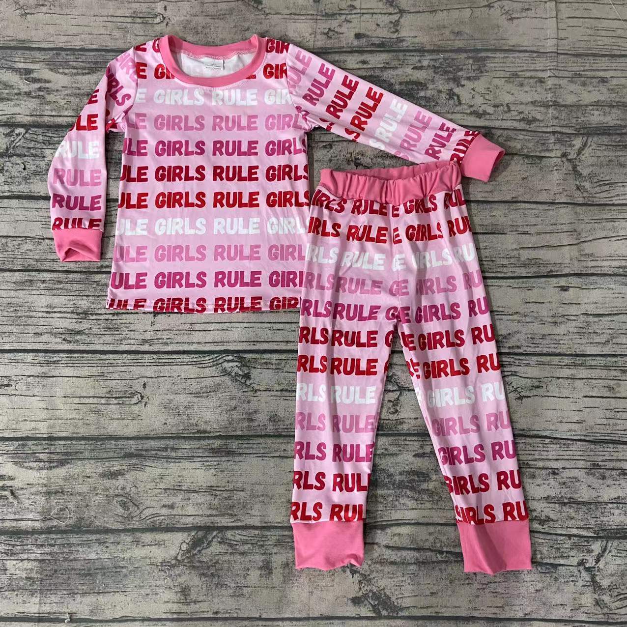 Valentine's Day Set ready to ship pajamas pink color