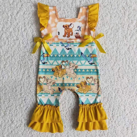 cartoon lion romper