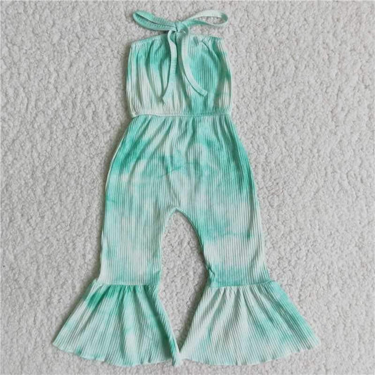 teal color cotton fabric romper