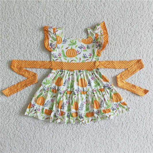 D6-20 Yellow Pumpkin Dress