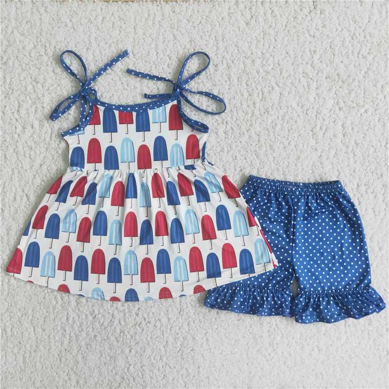 Girls Sling Blue Popsicle Popsicle Set