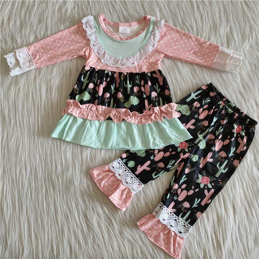 cactus flowers dress top flowers pants set