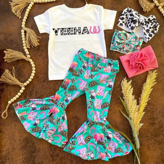 white top with green pants outfits