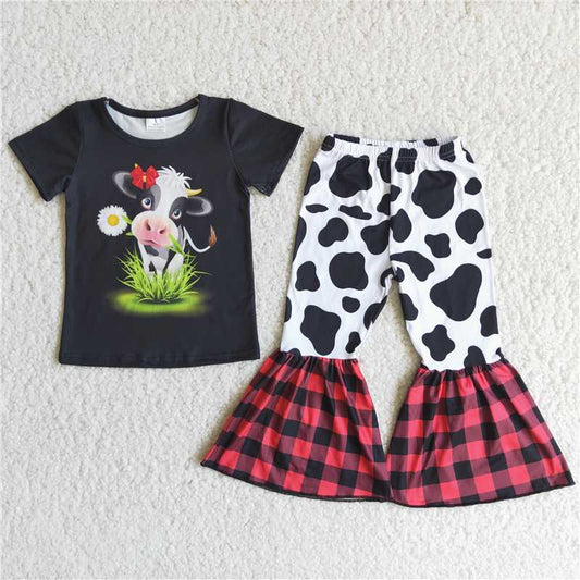 black cow with cow pants outfits