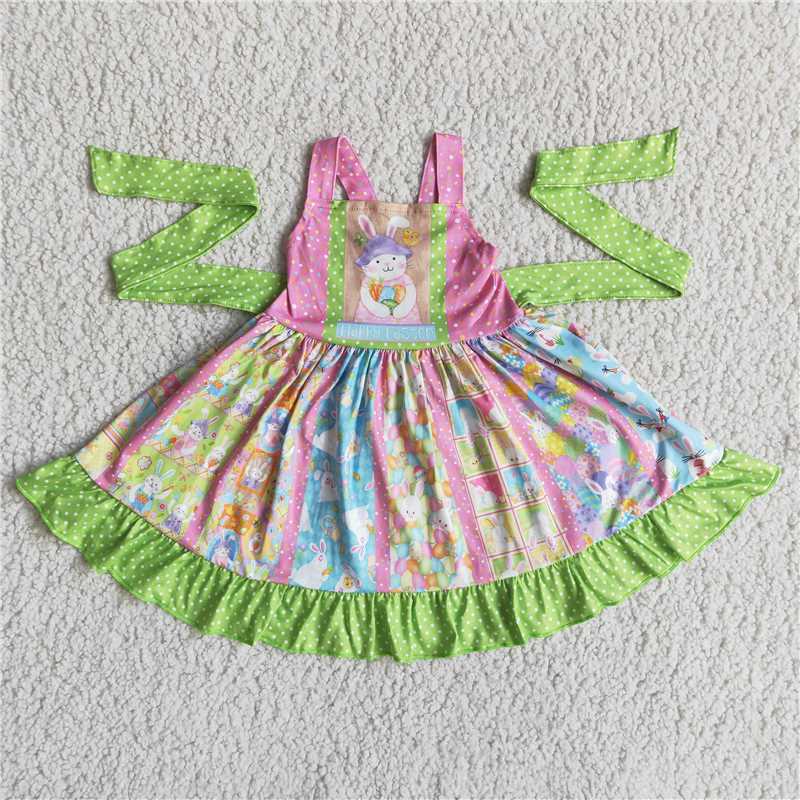 Easter bunny girl twirl  dress
