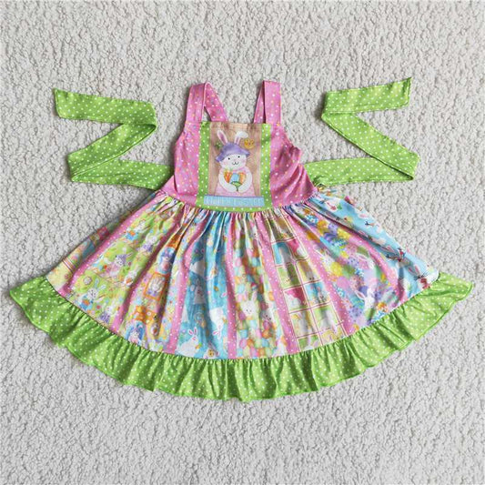 Easter bunny girl twirl  dress