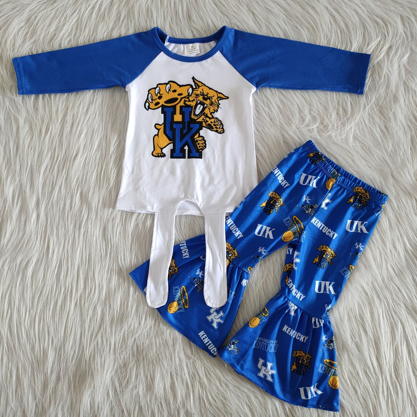 uk tiger design long sleeve pants set