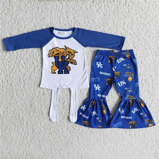 6 A27-28 girls outfit long sleeve and long pants cartoon print