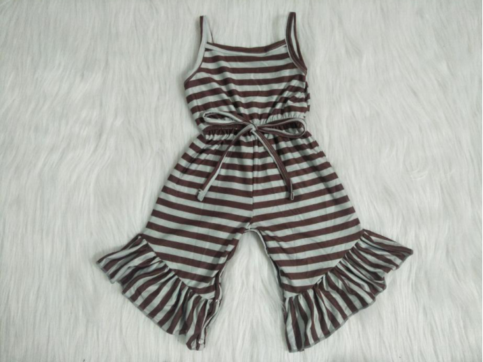 Grey Striped Bodysuit