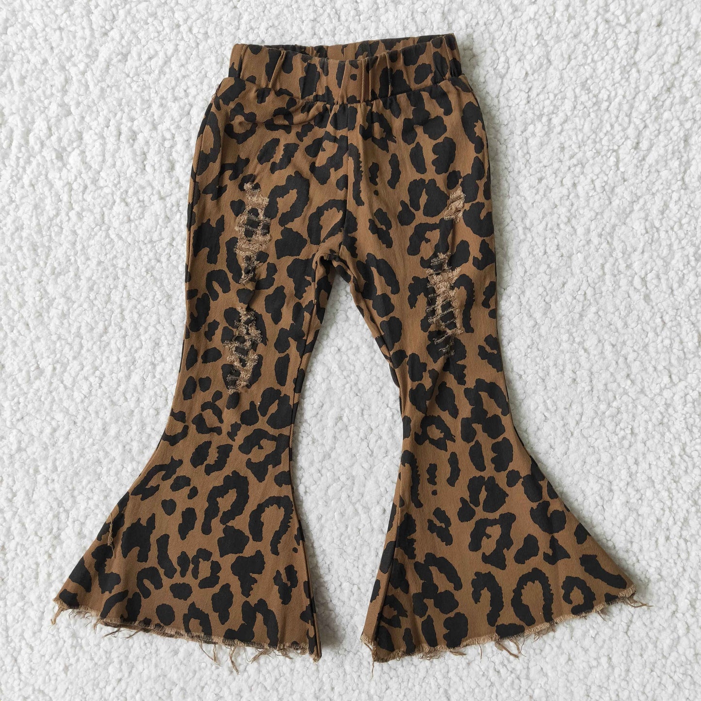 leopard denim