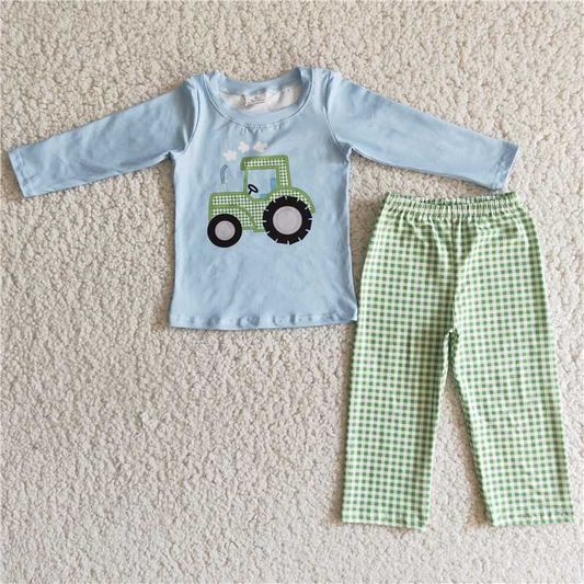 6 C11-19 2pcs car match boys outfits