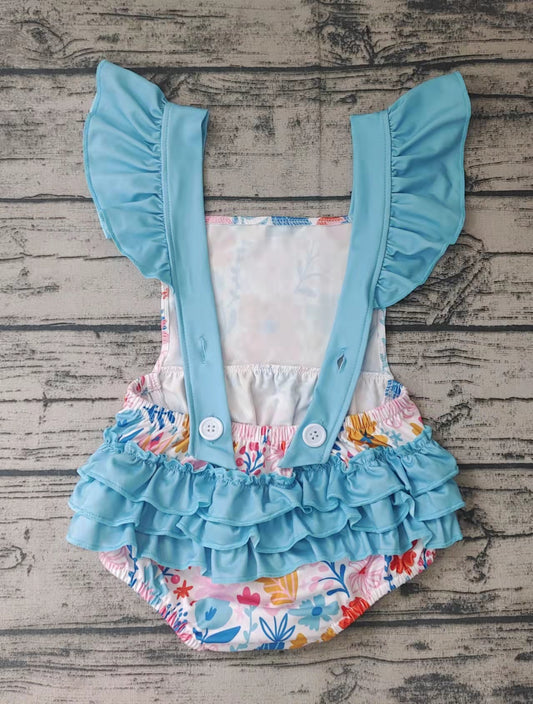 summer flowers romper