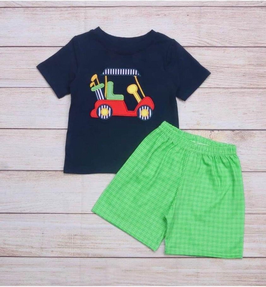 boys cotton embriobery with shorts