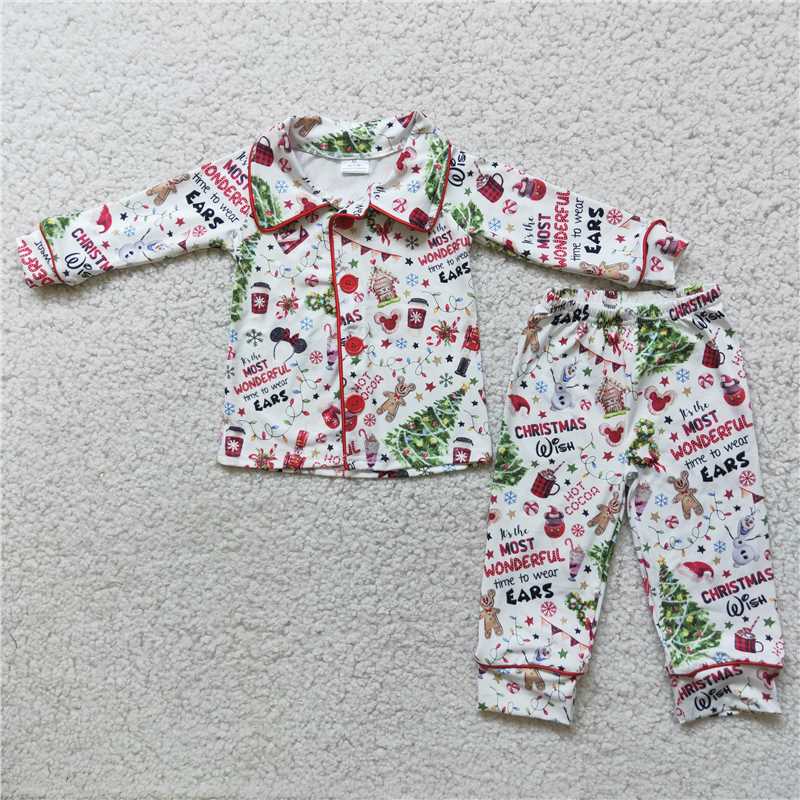 6 A1-30 2pcs cartoon match boy's pjs outfits