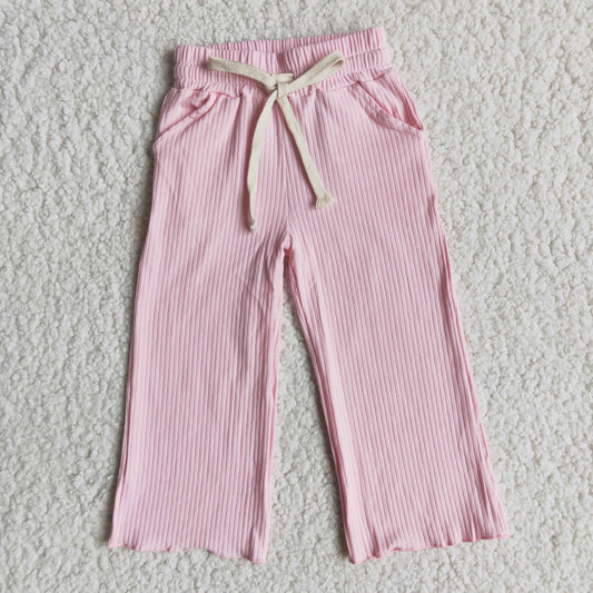 cotton fabric  light pink  long pants
