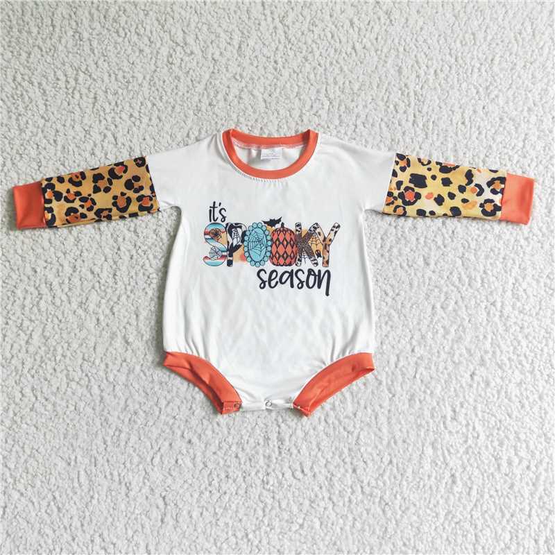 LR0029 kids Halloween clothes long sleeve romper