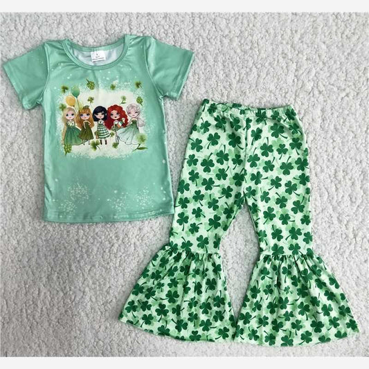 girl four-leaf clover suit