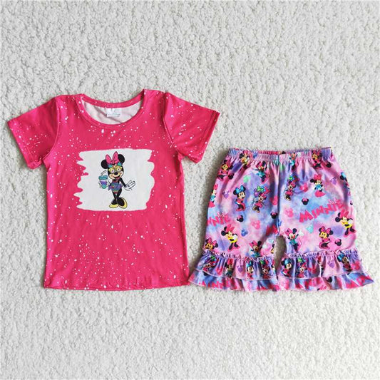 D12-28 Bow Cartoon Girls Set