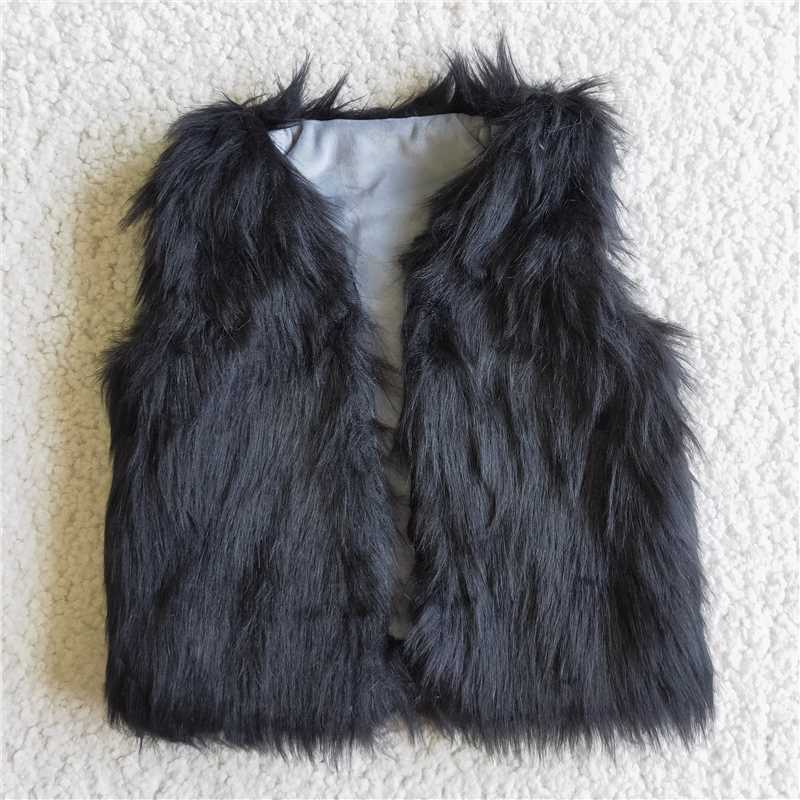 6 B0-3 kids fur vest