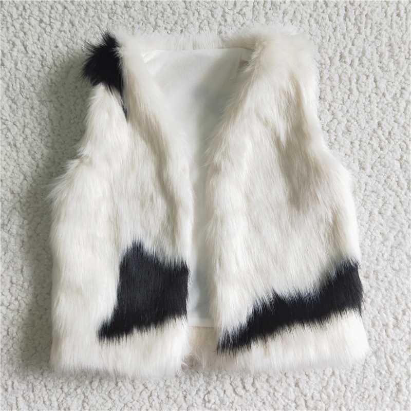 6 A21-13 kids fur vest