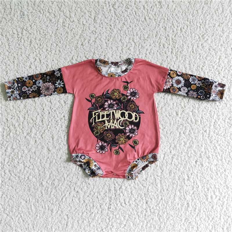 LR0020 baby clothing cartoon print long sleeve bodysuit milk silk baby romper