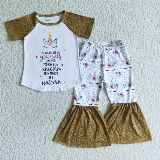 C0-22 girls clothing cartoon print short sleeve long prints baby clothing milk silk