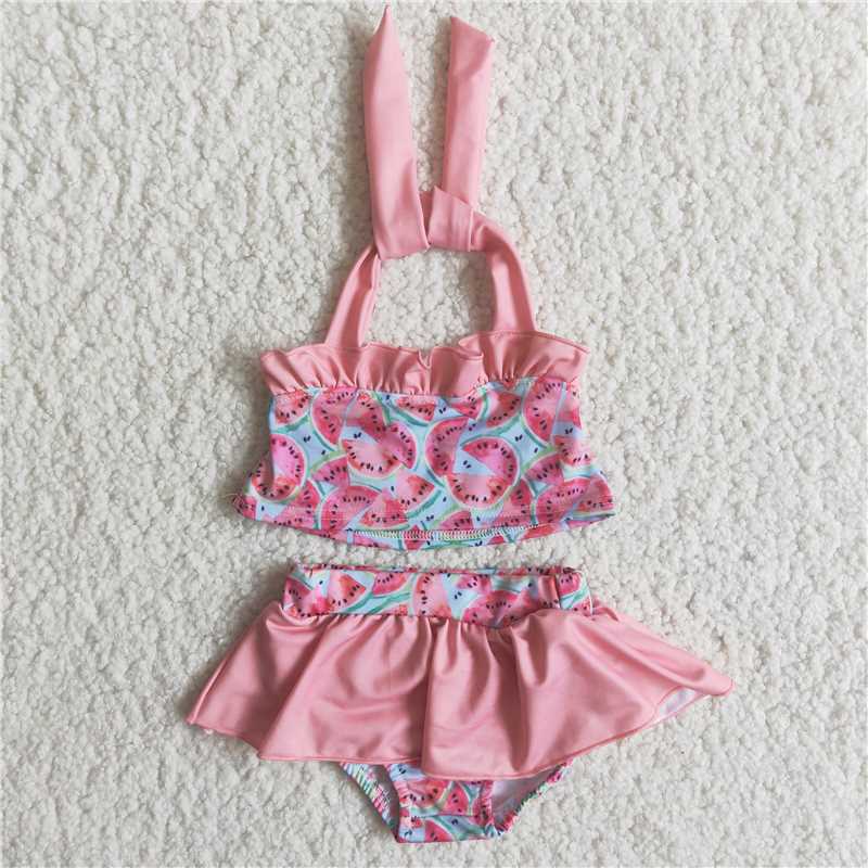 B5-12-1 2pc suspender swimsuit girl's clothes