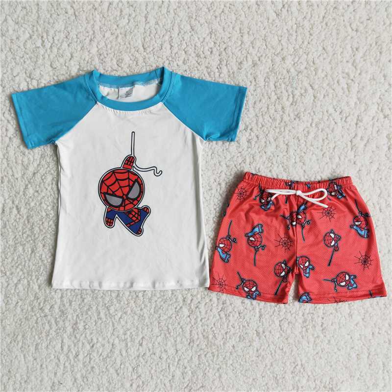 Spiderman Short Sleeve Shorts