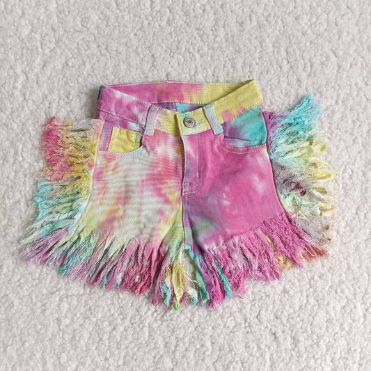 Tie dye   Denim summer Shorts hot sales