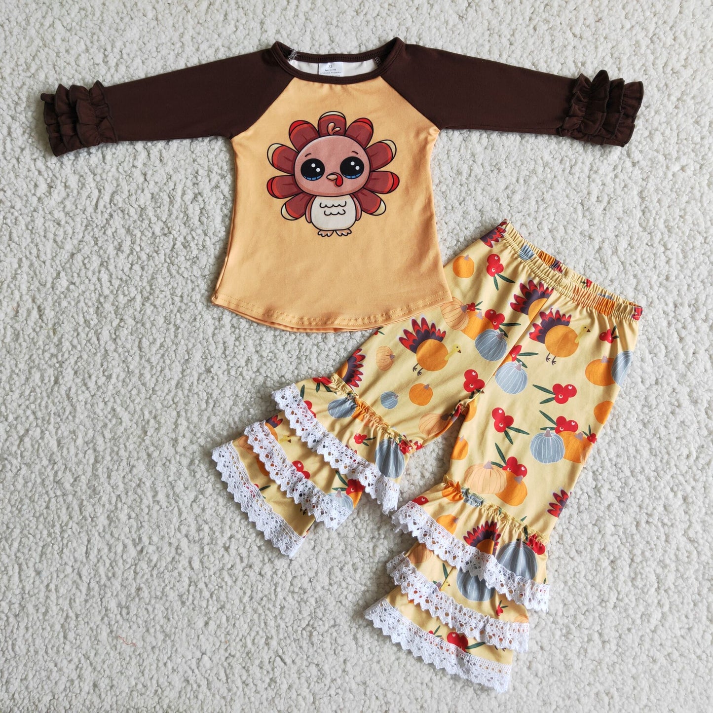 Thanksgiving turkey brown girl set