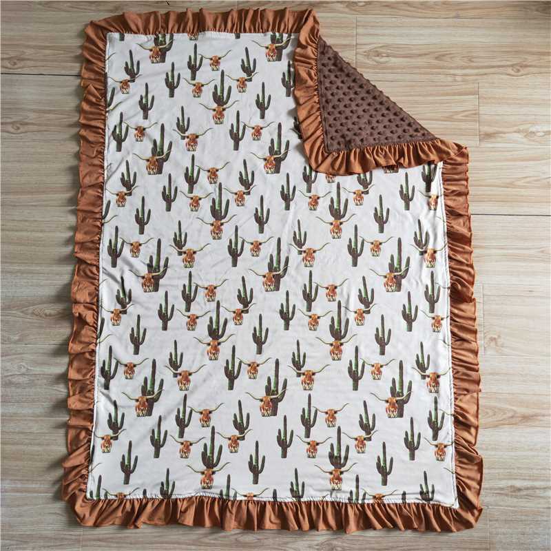 6B13-26 cow print blanket