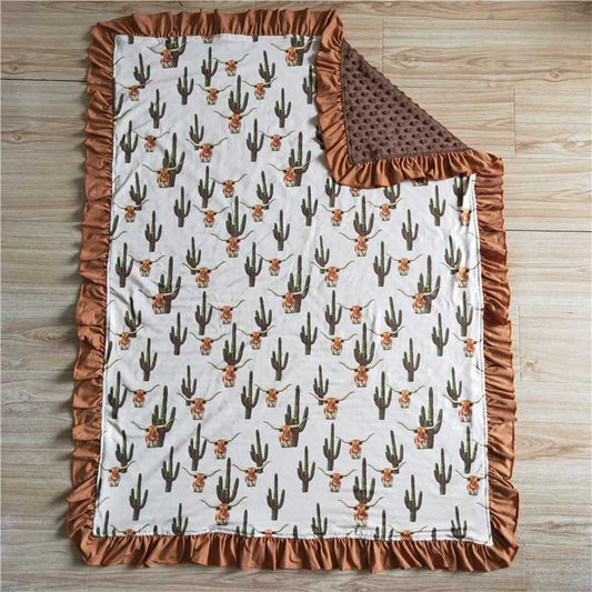 6B13-26 cow print blanket