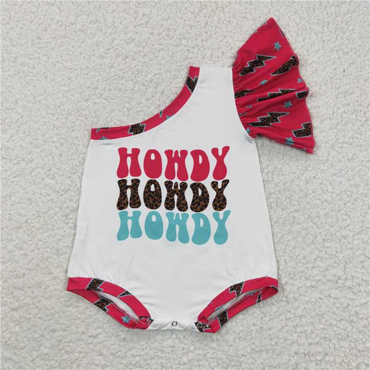 SR0316 HOWDY one-sided sleeve bodysuit