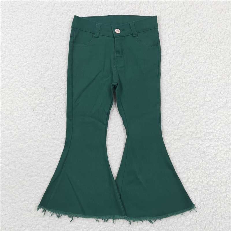 P0073 Green Denim Trousers