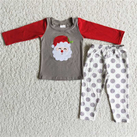 Santa claus christmas pajamas boys outfits