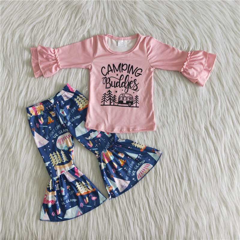 pink camping forest girl set