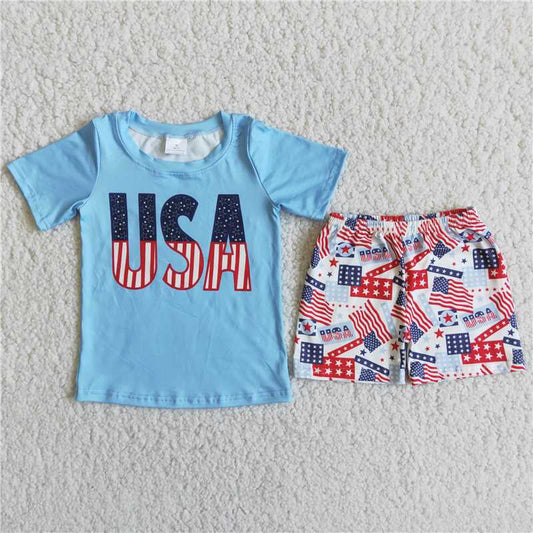 D11-19 USA Flag Boys Set