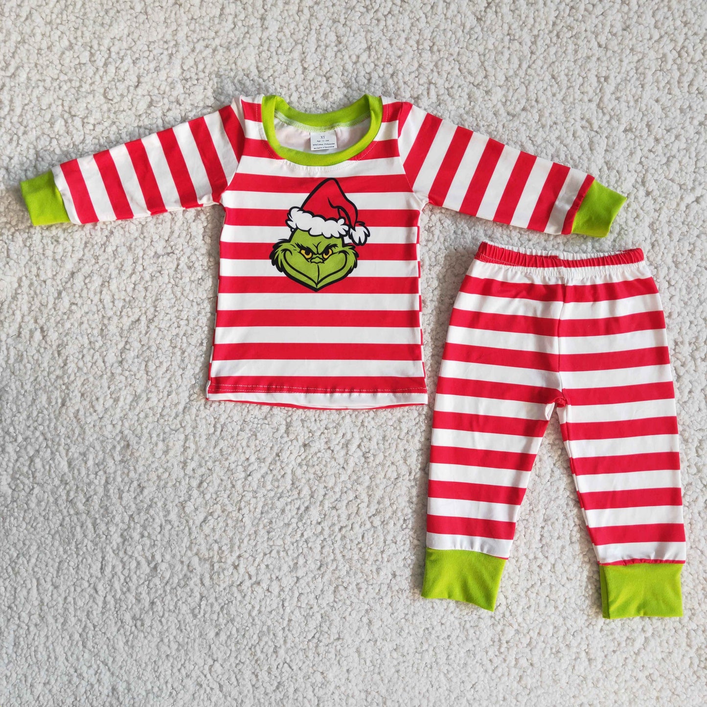 6 B12-28 Boys Striped Pajama Set