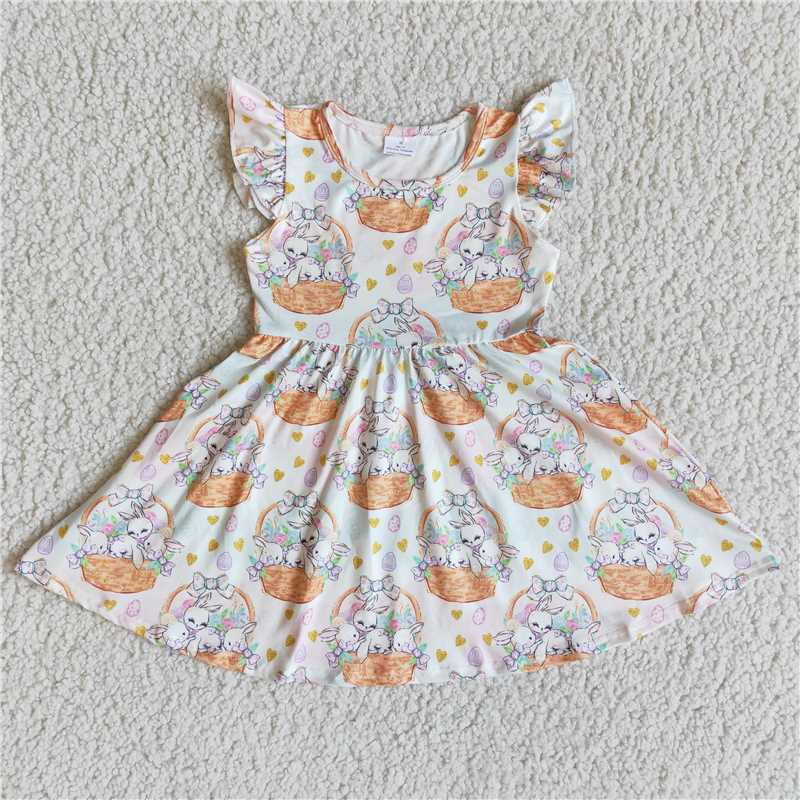 Easter flying dress bunny print