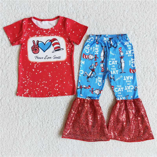 drseuss sequiin red long outfits