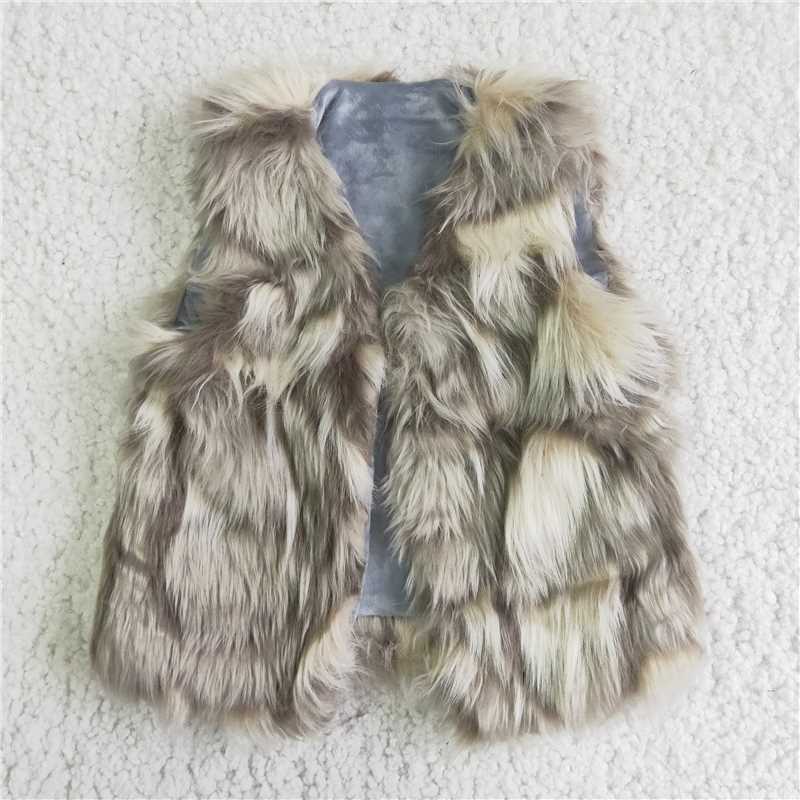 6 A21-15 kids fur vest