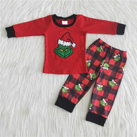 red Christmas boys outfits