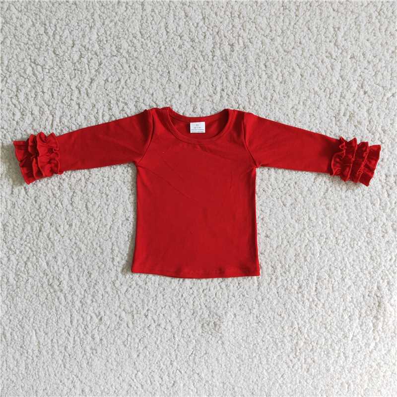 6 A2-1 Girl's Red Long Sleeve Top