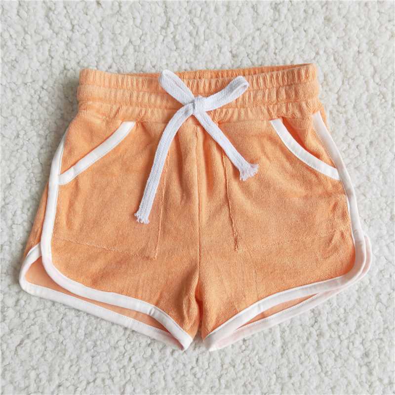 Orange Pocket Shorts