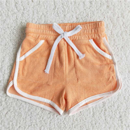 Orange Pocket Shorts