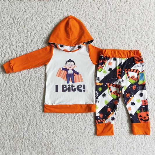 orange hooded  boys outfits