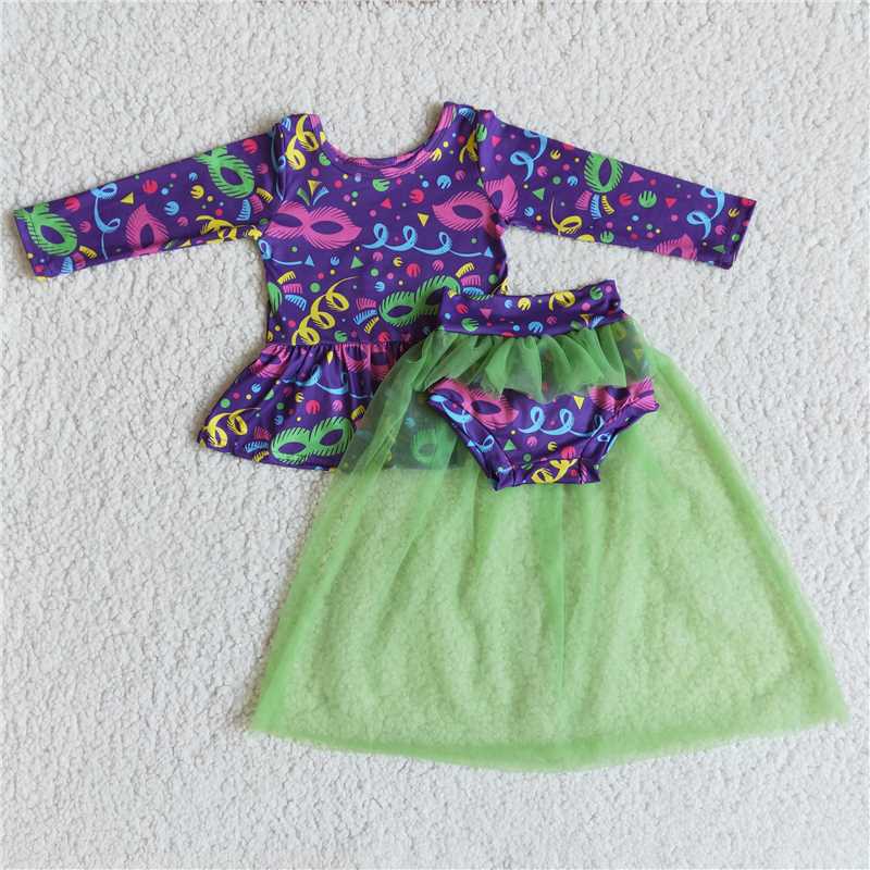 mardi gras holiday clothes bummies sets