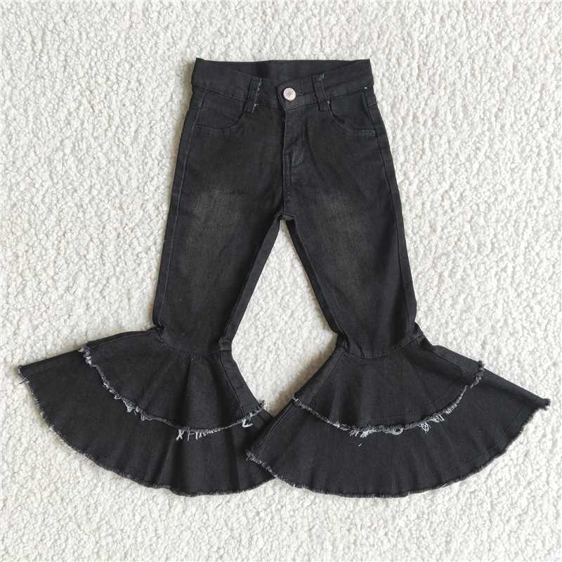 E5-26 Black Double Lace Jeans